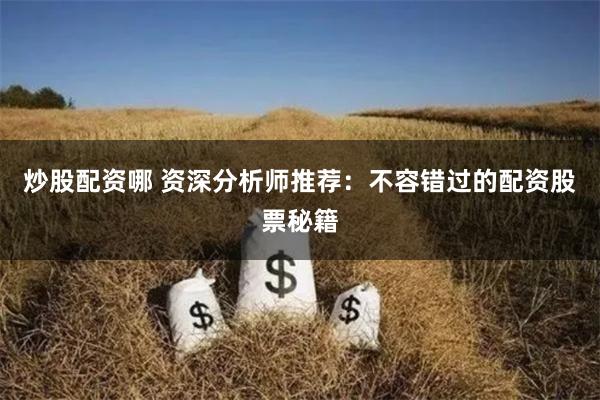 炒股配资哪 资深分析师推荐:不容错过的配资股票秘籍